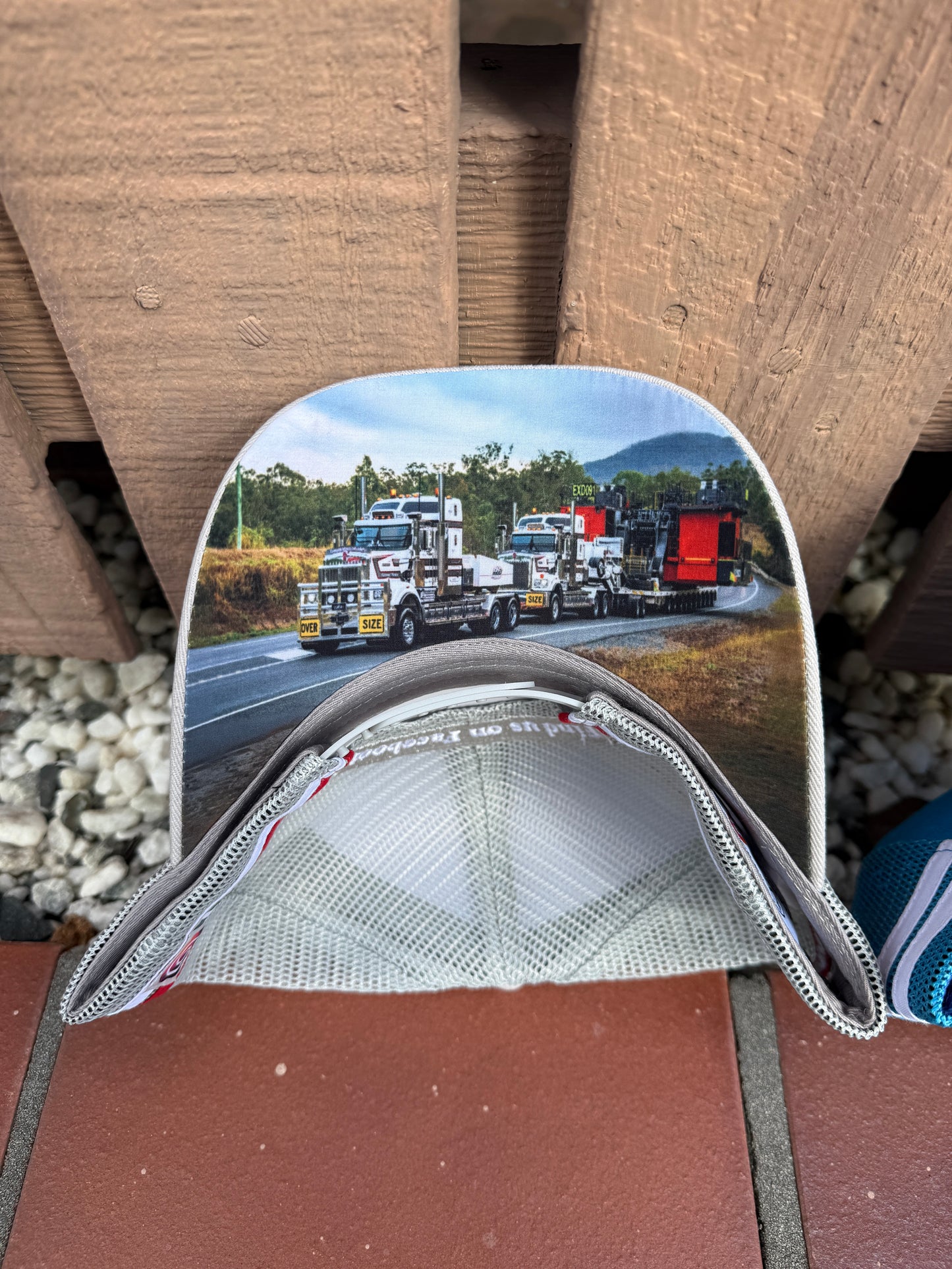 FTMP Trucker Hat (Grey, red & white)