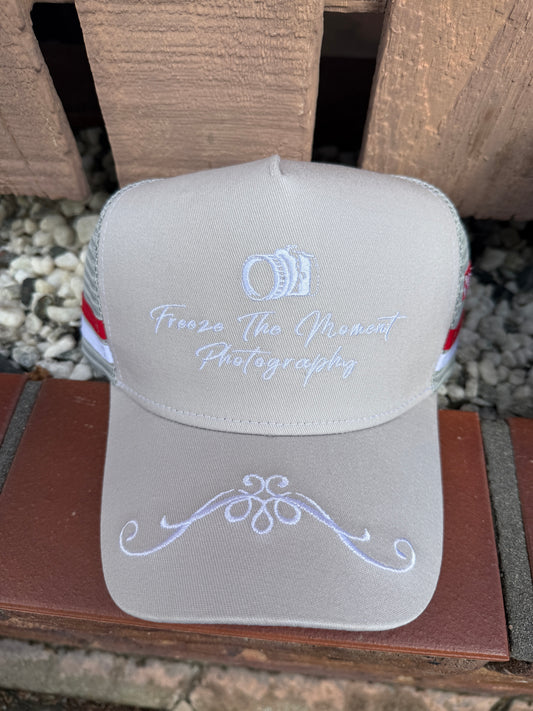 FTMP Trucker Hat (Grey, red & white)