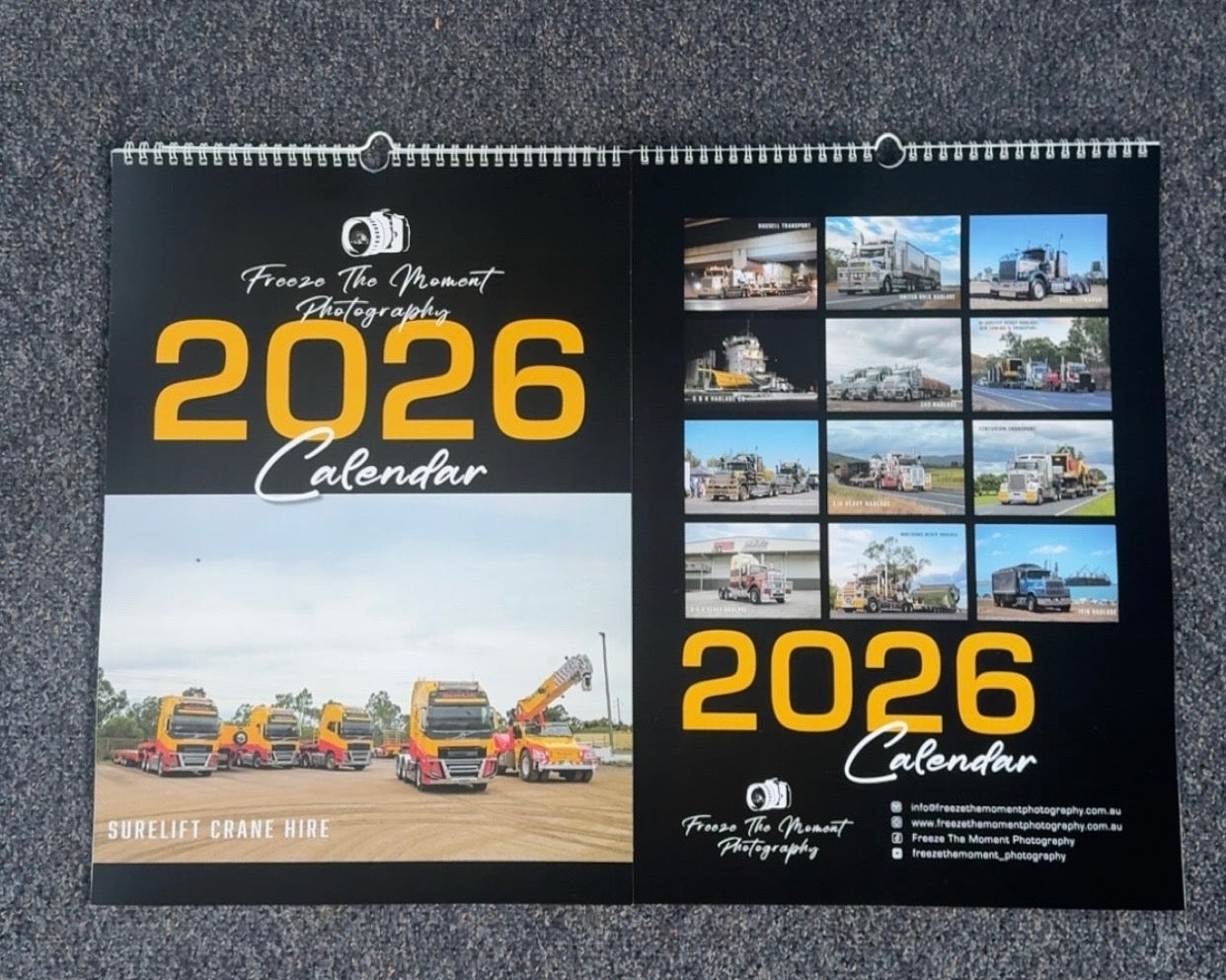 2026 Freeze The Moment Photography Calendar