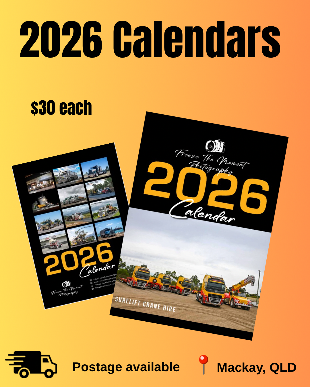 2026 Freeze The Moment Photography Calendar